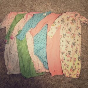 Baby girl sleep sacks - 0-6 months - Carters